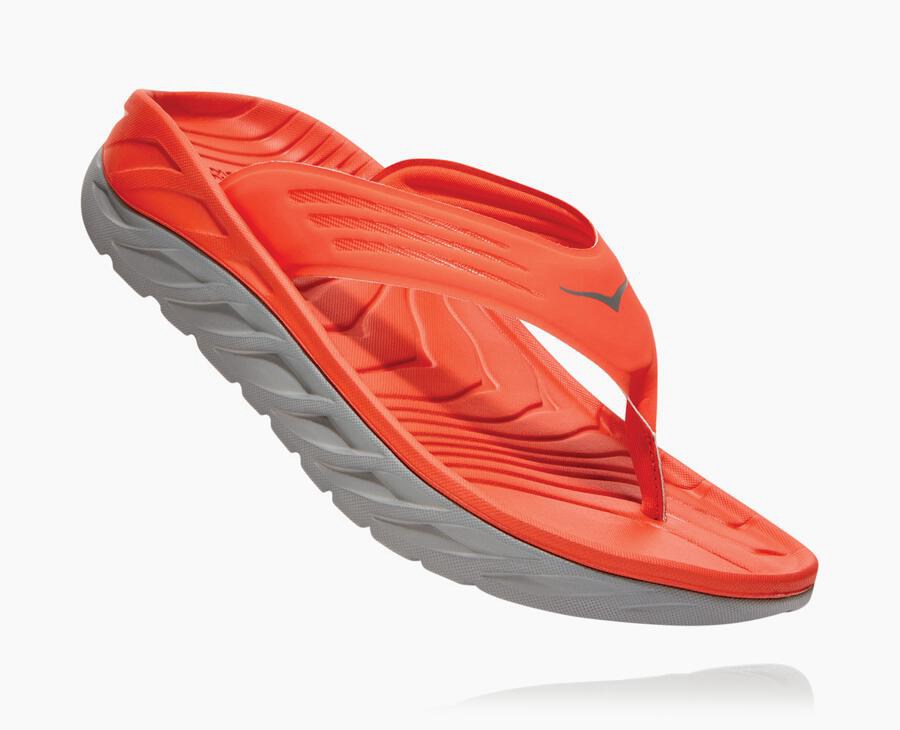 Hoka One One Sandalen Heren - Ora Recovery Flip - Rood - XP2637895